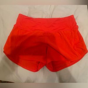 Lululemon speed up mid rise lines 4” shorts